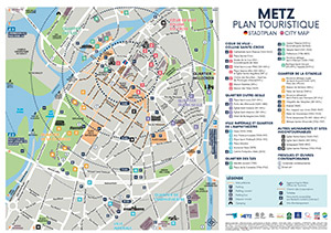 Metz tourist map
